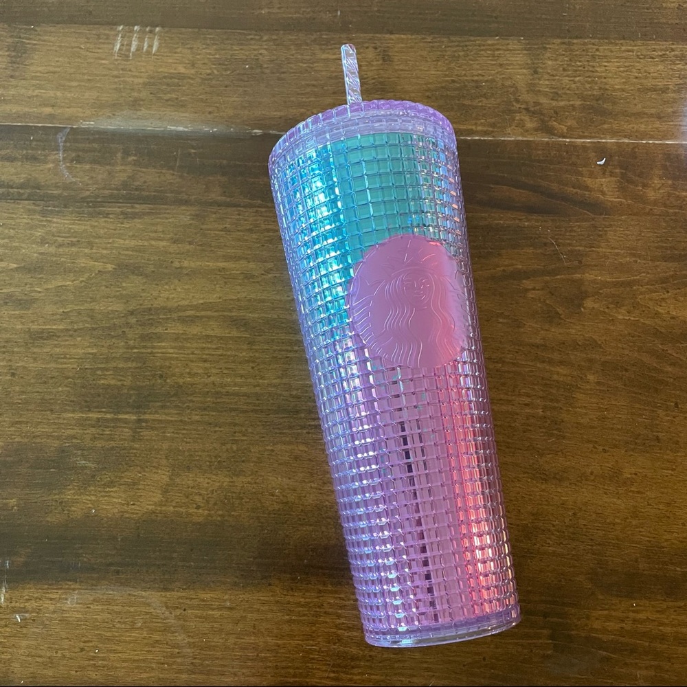 Multicolored Starbucks Cold Cup